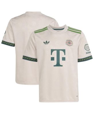 adidas - Big Boys and Girls  Gray Bayern Munich 2025/26 Fourth Replica Jersey
