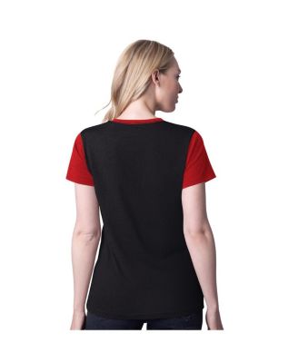 Women's Black NASCAR Racer Color Blocked T-Shirt