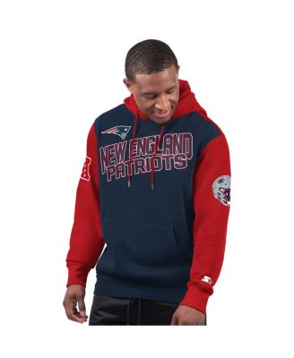 Starter - Men's Navy New England Patriots Extreme Pullover Hoodie