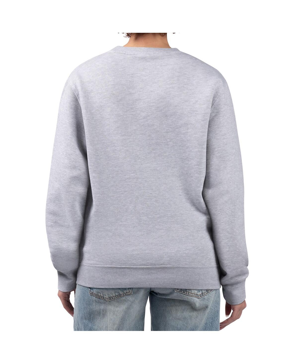 G-iii 4her By Carl Banks Women's Heather Gray Philadelphia Phillies Baseball Girls Fleece Pullover Sweatshirt In Gray