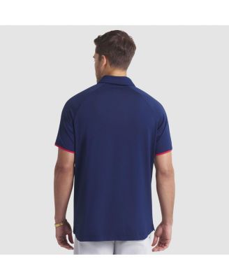Men's Navy New York Rangers Authentic Pro Rink Raglan Polo Shirt