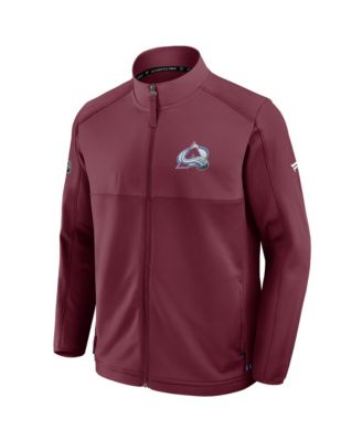 Men's Burgundy Colorado Avalanche Authentic Pro Rink Full-Zip Jacket