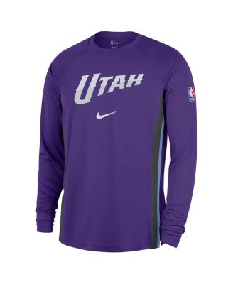 Men's Purple Utah Jazz 2025/26 Authentic Pre-Game Legend Dri-FIT Long Sleeve Shooting T-Shirt	
