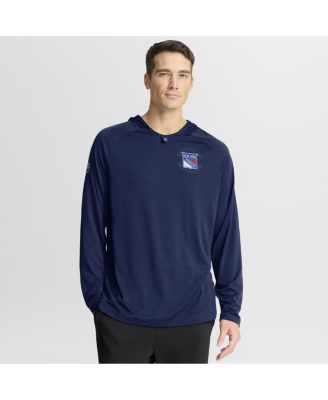 Fanatics - Men's Navy New York Rangers Authentic Pro Rink Raglan Hoodie