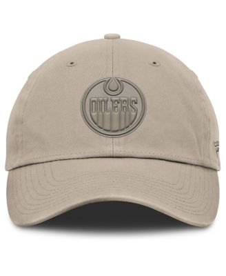 Men's Tan Edmonton Oilers Authentic Pro Road Adjustable Hat