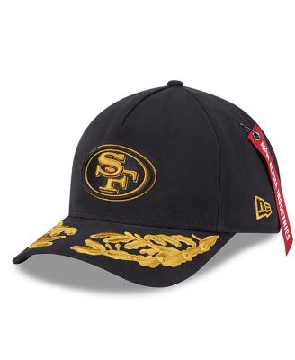 New Era - Men's Black San Francisco 49ers A-Frame 9FORTY Adjustable Hat