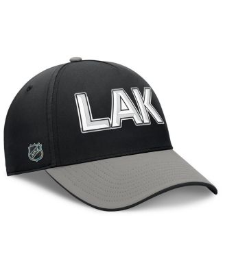 Men's Black/Gray Los Angeles Kings Authentic Pro Rink Team Code Flex Hat