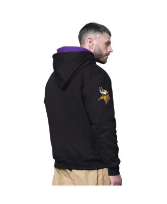 Men's Black Minnesota Vikings Big Shot Full-Zip Double Hoodie