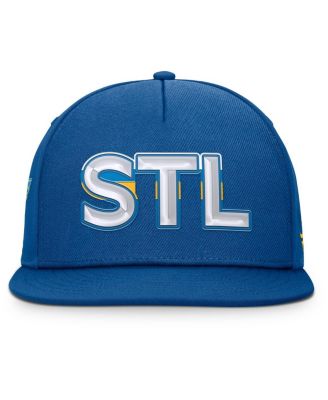 Men's Blue St. Louis Blues Authentic Pro Rink Team Code Snapback Hat