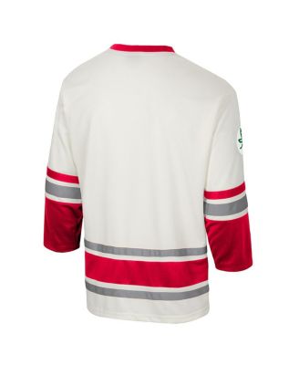Men's Cream Ohio State Buckeyes Puck Proud Fashion Hockey Jersey