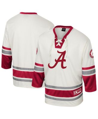 Colosseum - Men's Cream Alabama Crimson Tide Puck Proud Fashion Hockey Jersey
