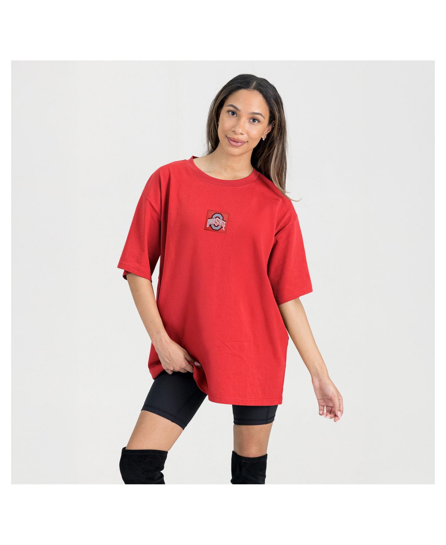 Женская футболка Gameday Couture Scarlet Ohio State Buckeyes Oversized Back at Ya — фото 5
