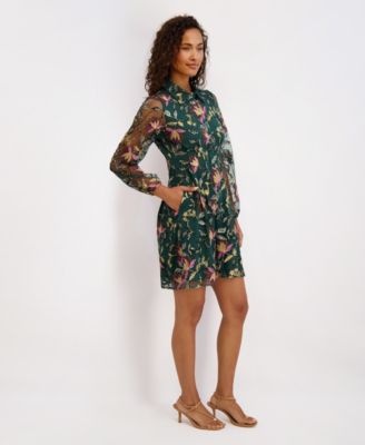 Women's Long-Sleeve Collar Dress