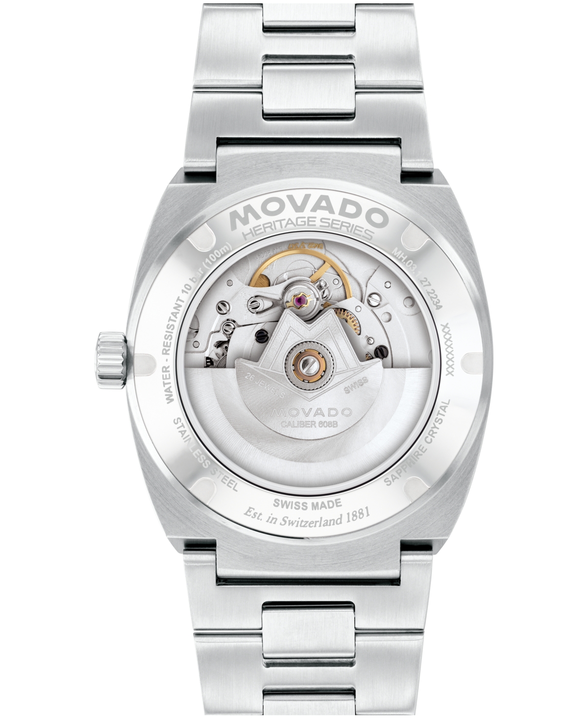 Movado Men's Ondoplan Swiss Automatic Stainless Steel Watch