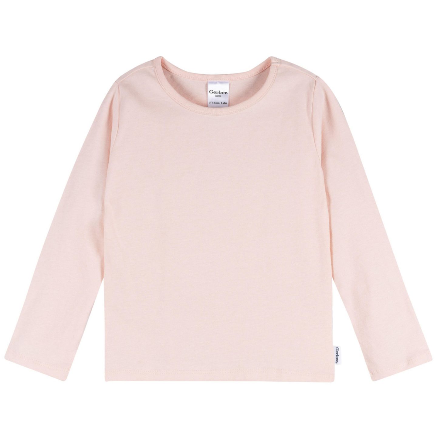 Рубашки Gerber 3-Pack Long Sleeve для девочек-малышей, цвет: Розовый — фото 2