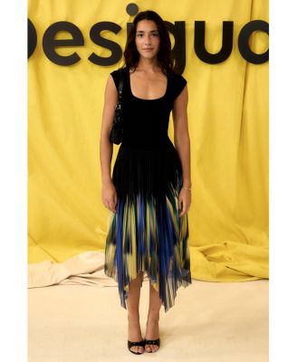 Women's Asymmetric combined dress