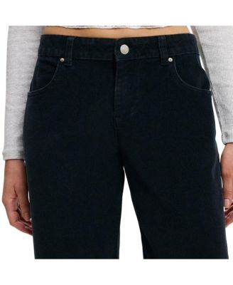 Women's Low Rise Straight Cord Pant