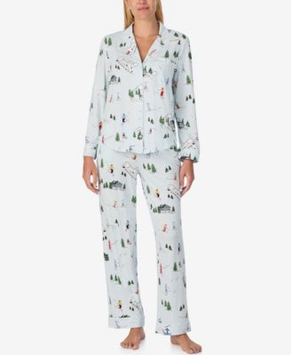 Women's 2-Piece Sleepwear Long-Sleeve Top and Pajama Pants Set