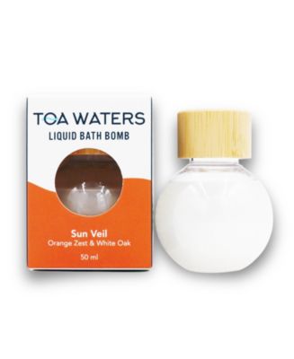 TOA Waters Sun Veil Liquid Bath Bomb - Orange Zest and White Oak, 50 ml ...