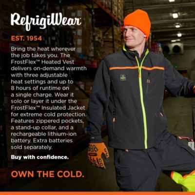 Men's FrostFlex Heated Vest – 3-Level Heat, 8-Hr Battery & Water-Repellent Stretch Shell