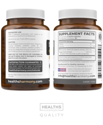 Black Seed Oil + Ginger Liquid Capsules, 60 ct