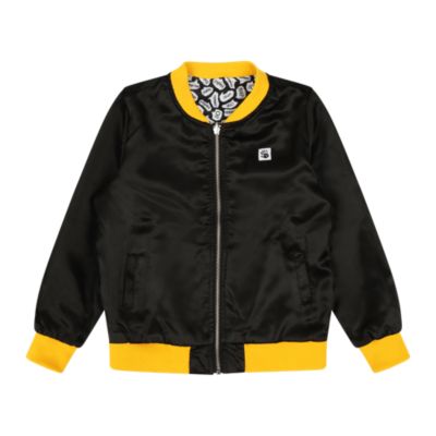 Toddler Girls Reversible Zip up Lightweight Bomber Jacket