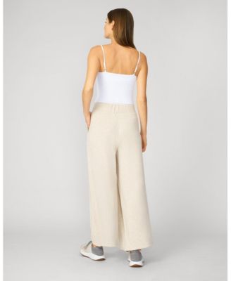 Cropped Wide Leg Ultra Soft Terry Pant