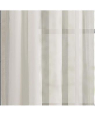 Cotton Voile 1.5" Rod Pocket Tailored Tier Pair for Windows 80" x 36" Natural