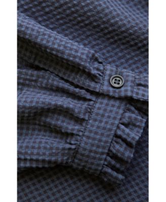 Women's Textured Frill Collar Blouse