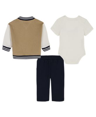 Baby Boys' Bodysuit, Jacket and Pants, 3-Piece Set