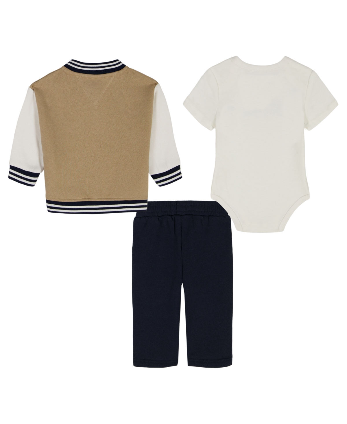 Tommy Hilfiger Baby Boys 3-piece Bodysuit, Jacket And Pants Set In Multi