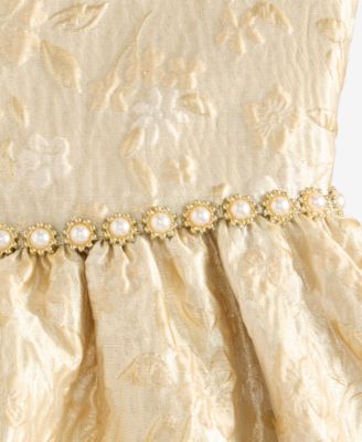Girls' 2T-6X Brocade Sleeveless Dress