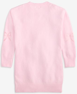 Girls 7-16 Long Sleeve Lace Bow Dress