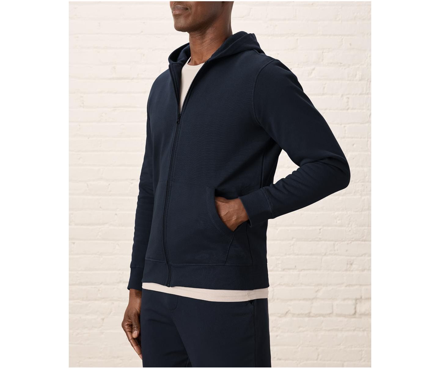 Женское худи Pact Cloud Brushed Fleece Zip, цвет: Полуночный синий — фото 3