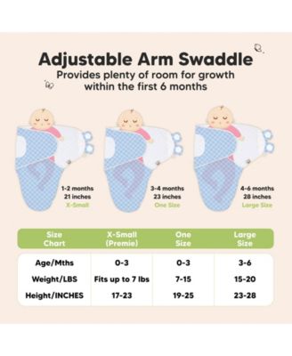 3pk Soothe Baby Swaddle, Organic Baby Swaddle Sleep Sacks, Newborn, Infant Swaddle Sack