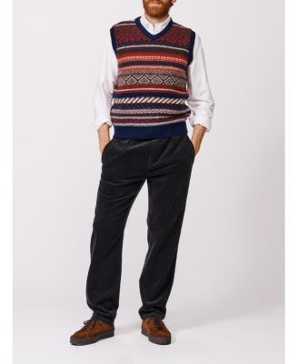Fair Isle Slipover Wool Vest