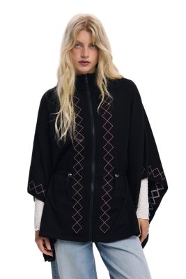 Women's Zig-zag poncho