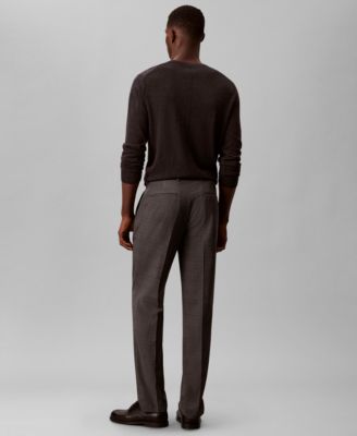 Men's Slim-Fit Check Trouser Pants