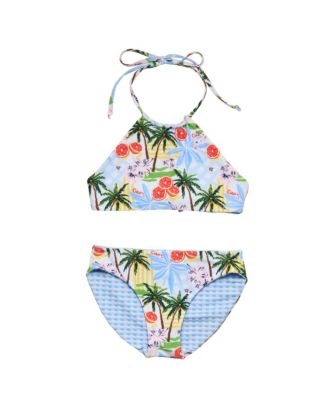 Big Girls Ciao Paradiso Reversible Halter Bikini