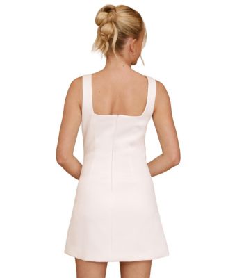 Women's Bonnie Square Neck Satin Mini Dress