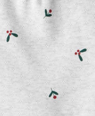 Baby Girls' Bow Print Bodysuit and Pants, 2-Piece Set