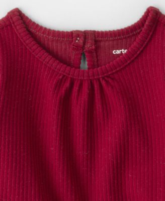 Baby Girls' Peplum Tulle Bodysuit and Pants, 2-Piece Set