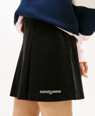 Women's Corduroy Pleated Mini Skirt