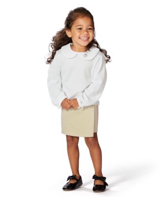 Calvin Klein - Girls Toddler 2T-4T Long-Sleeve Top and Skirt, 2-Piece Set