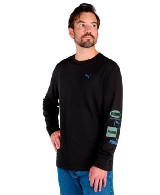 Men's Stacked Logo Long-Sleeve T-Shirt