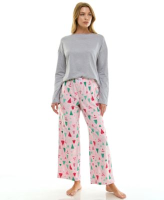 Women's Velour Open Leg Pull-On Pants