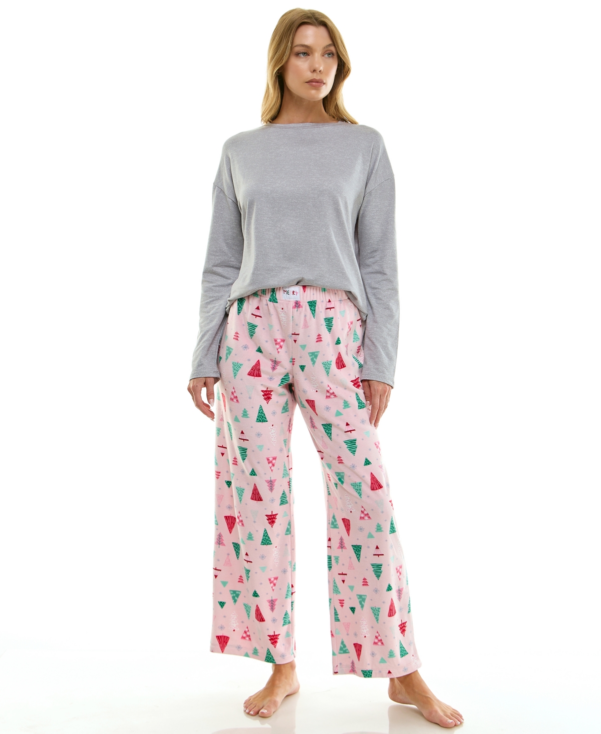 Roudelain Women's Printed Open Leg Velour Pants