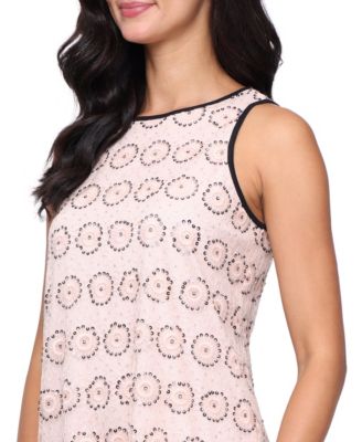 Women's Sleeveless Embroidered Short Dress