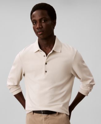 Calvin Klein - Men's Long-Sleeve Classic Fit Polo Shirt