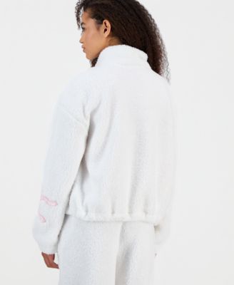 Juniors' Sherpa Fleece Zip-Up Jacket